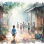Niños en busqueda de la felicidad y la paz